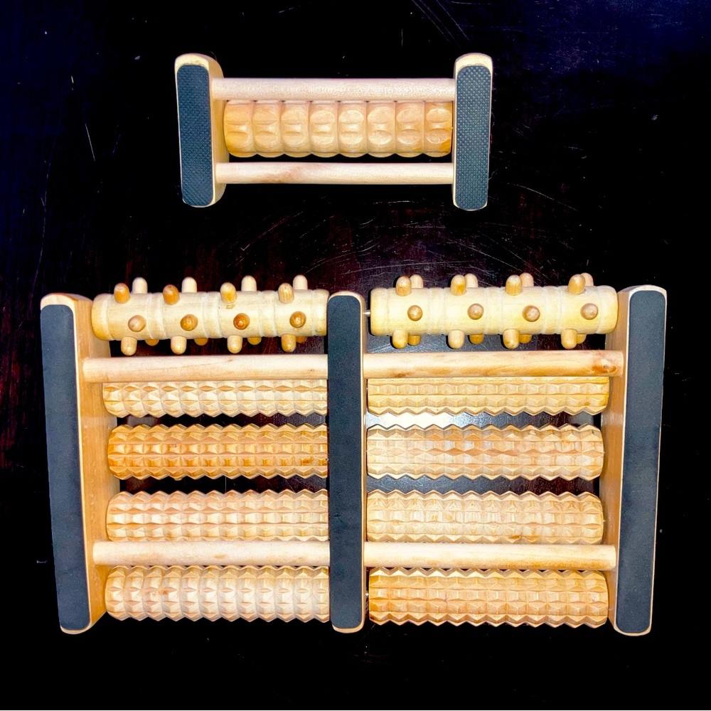 Theraflow Wooden Foot Massager Set NEW